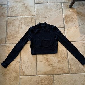 Aritzia TnaChill Cropped Mock neck Longsleeve